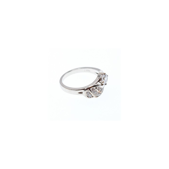 925 Sterling Silver CZ Ring Size 6.5