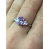925 Sterling Silver CZ Ring Size 8