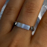 Custom 925 Sterling Silver Agate Ring Size 8