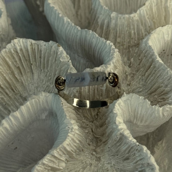 Custom 925 Sterling Silver Agate Ring Size 8
