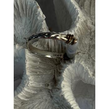 Custom 925 Sterling Silver Agate Ring Size 8