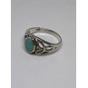 925 Sterling Silver Ring With Turquoise Size 7.75