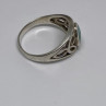925 Sterling Silver Ring With Turquoise Size 7.75