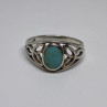 925 Sterling Silver Ring With Turquoise Size 7.75