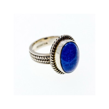 Vintage 925 Sterling Silver Sodalite Ring Size 5.5