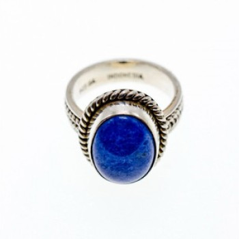 Vintage 925 Sterling Silver Sodalite Ring Size 5.5