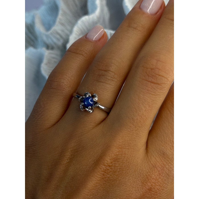 925 Sterling Silver Star Sapphire Ring Size 8