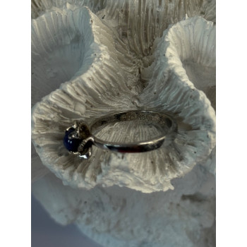 925 Sterling Silver Star Sapphire Ring Size 8