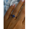 925 Sterling Silver Star Sapphire Ring Size 8