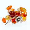 925 Sterling Silver Agate Designer'S Ring Size 6.5