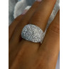 Beautiful 925 Sterling Silver CZ Ring Size 8