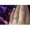 925 Sterling Silver Pink CZ Ring Size 6.5