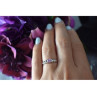 925 Sterling Silver Pink CZ Ring Size 6.5