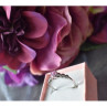 925 Sterling Silver Pink CZ Ring Size 6.5