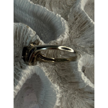 925 Sterling Silver Sapphire & Beryl Ring Size 11.5