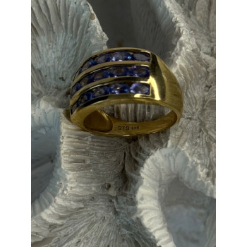 14K Yellow Gold Tanzanite Ring Size 9
