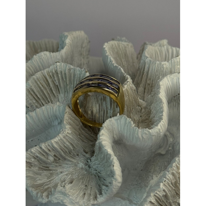 14K Yellow Gold Tanzanite Ring Size 9