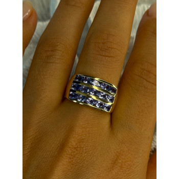 14K Yellow Gold Tanzanite Ring Size 9