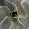 14K Yellow Gold Rubellite & Beryl Ring Size 8