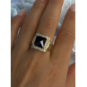 14K Yellow Gold Rubellite & Beryl Ring Size 8