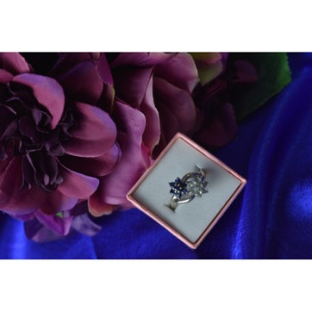 925 Sterling Silver Blue Spinel 