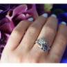 925 Sterling Silver Blue Spinel 