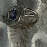 14K White Gold Tanzanite & Diamond Ring Size 6