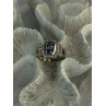 14K White Gold Tanzanite & Diamond Ring Size 6