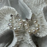 925 Sterling Silver Fresh Water Pearl Earrings Length 0.8 Inch