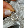 925 STERLING SILVER FRESH WATER PEARL EARRINGS LENGTH 0.8 Inch