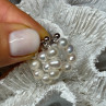925 Sterling Silver Fresh Water Pearl Earrings Length 0.8 Inch