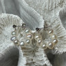 925 Sterling Silver Fresh Water Pearl Earrings Length 0.8 Inch