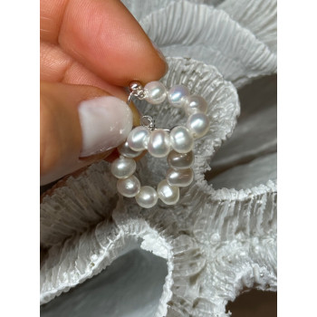 925 STERLING SILVER FRESH WATER PEARL EARRINGS LENGTH 0.8 Inch