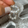 925 Sterling Silver Fresh Water Pearl Earrings Length 0.8 Inch