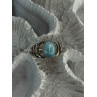 925 Sterling Silver Larimar Ring Size 7