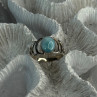 925 Sterling Silver Larimar Ring Size 7