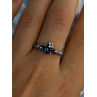 925 Sterling Silver Alexandrite Heart Ring Size 10