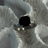 925 Sterling Silver Black Onyx & Beryl Ring Size 7
