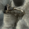 925 Sterling Silver Black Onyx & Beryl Ring Size 7