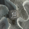 925 Sterling Silver White Tourmaline Ring Size 9