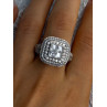 925 Sterling Silver White Tourmaline Ring Size 9