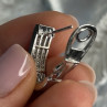 Classy 14K White Gold Diamond 1 Carat Earrings Length 0.83 Inch