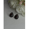 925 Sterling Silver Garnet & Marcasite Earrings Length 0.60 Inch