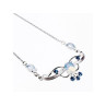 925 Sterling Silver Moonstone & Aquamarine Necklace