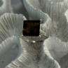 925 Sterling Silver Dravite Brown Tourmaline Ring Size 8