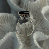 925 Sterling Silver Dravite Brown Tourmaline Ring Size 8