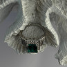 925 Sterling Silver Emerald & Cz Ring Size 6