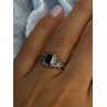 Vintage 925 Sterling Silver Garnet Ring Size 7