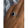 925 Sterling Silver Sapphire & Beryl Ring Size 7