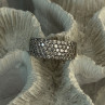 Elegant 925 Sterling Silver White Topaz Ring Size 6.5